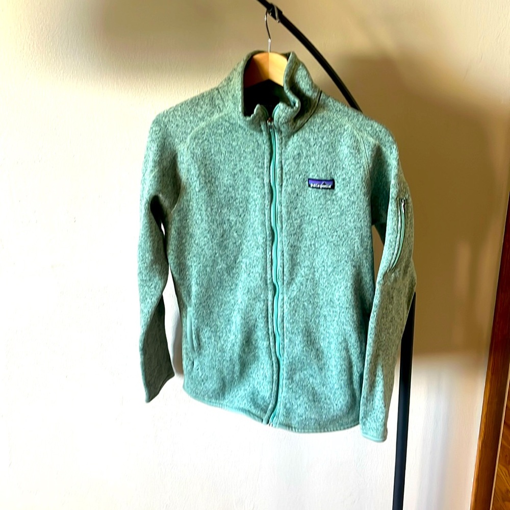 Patagonia Full Zip Better Sweater. Womens L. Sage green